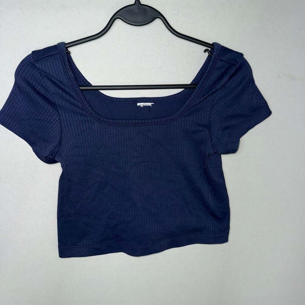PINK Victoria's Secret Ribbed Square Neck Crop Top Size S